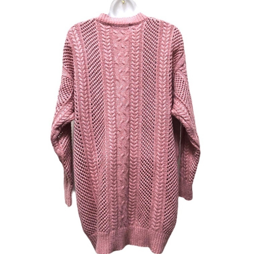 John + Jenn Oversized Cable Knit Sweater in Blush Pink Size S/P - Picture 4 of 10